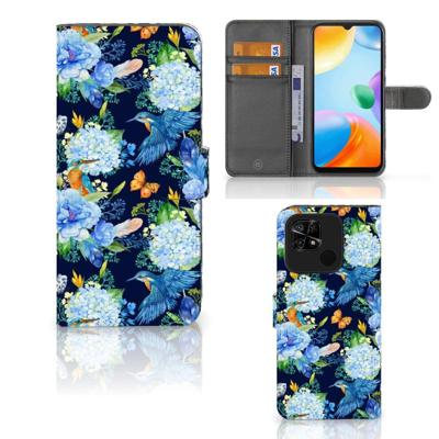 Telefoonhoesje | Met pasjeshouder | voor Xiaomi Redmi 10C IJsvogel