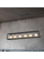 Light depot - hanglamp Dito taps 6L - zwart - Outlet - thumbnail