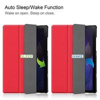 3-Vouw sleepcover hoes - Samsung Galaxy Tab A8 (2021) - Rood - thumbnail