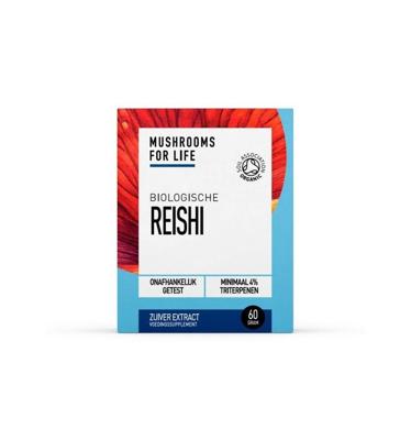 Mushrooms for Life Reishi poeder bio 60 Gram