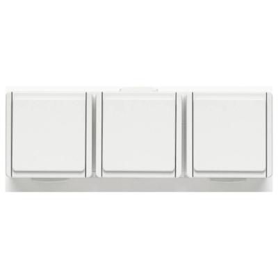 N & L 22491 Compleet Opbouwdoos spatwaterdicht Wit 1 stuk(s)