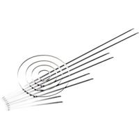 HellermannTyton 111-01552 MST700S Kabelbinder 700 mm 5.90 mm Zilver Met kogelsluiting, Hittegestabiliseerd 1 stuk(s) - thumbnail
