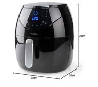 Nedis kaaf250ebk hetelucht friteuse 6.5l 1800w zwart - thumbnail