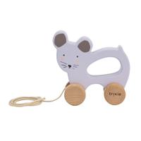 Trixie houten trekfiguur - mrs. mouse - thumbnail