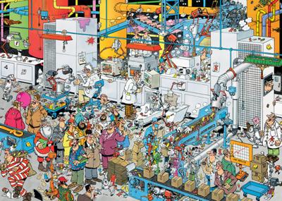 Jan van Haasteren Legpuzzel - Snoepfabriek, 500st. - thumbnail