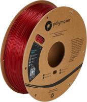 Polymaker PB01031 6938936712367 Filament PETG Hittebestendig, Hoge treksterkte 1.75 mm 1000 g Rood (doorschijnend) PolyLite™ 1 stuk(s) - thumbnail