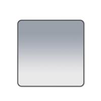 Saniclass Retro Line Square Spiegel - 80x80cm - vierkant - afgerond - frame - mat zwart RS80-MB - thumbnail