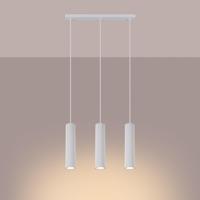 Hanglamp KARBON 3L wit - thumbnail