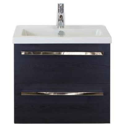 Seville Badmeubelset 60 cm - Black Oak - Keramische Wastafel Wit Djazz