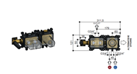 Inbouwdeel Hotbath Gal voor Inbouwthermostaat met 2 Pushbuttons - thumbnail