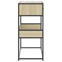 Wandtafel 90x35x80 cm bewerkt hout sonoma eikenkleurig - thumbnail