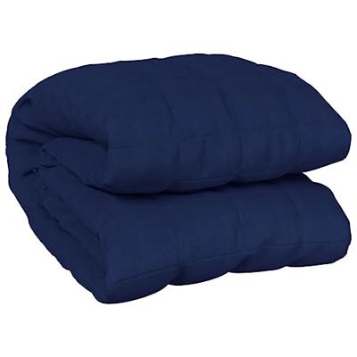 VidaXL Verzwaringsdeken 150x200 cm 11 kg stof blauw VidaXL Verzwaringsdeken 150x200 cm 11 kg stof blauw