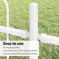 Tuinhek Wit 1,7 x 1,5 m Poedercoating staal - thumbnail
