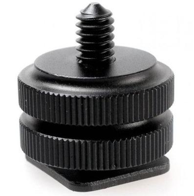 Caruba hotshoe adapter universeel - 1/4" male schroefdraad