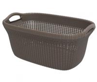 Curver Knit wasmand 40ltr bruin - thumbnail