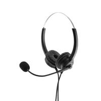 MediaRange MROS304 hoofdtelefoon/headset Bedraad Hoofdband Kantoor/callcenter Zwart, Zilver - thumbnail