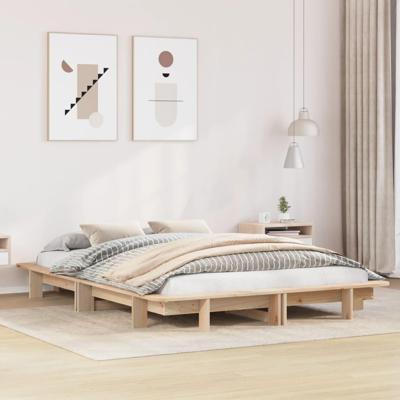 Bedframe zonder matras massief grenenhout 140x200 cm Bedframe zonder matras massief grenenhout 140x200 cm
