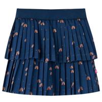 VidaXL Kinderrokje 128 marineblauw - thumbnail