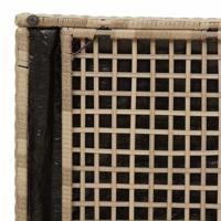 Kussenbox met opslag Beige 50 x 50 x 50 cm poly rattan - thumbnail