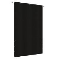 VidaXL Balkonscherm 140x240 cm oxford stof zwart - thumbnail