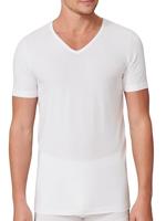 Schiesser T-shirt V-hals 95/5 2-pack wit - thumbnail