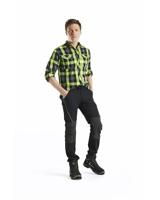 Blåkläder Service werkbroek met 4-weg stretch 14221645 | Zwart/High-Vis Geel | Maat 56 - 7330509718384 - thumbnail