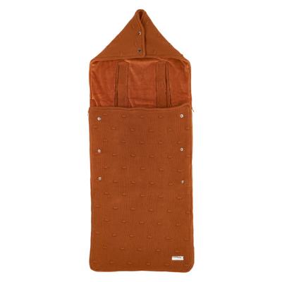 Meyco voetenzak buggy knots camel Maat