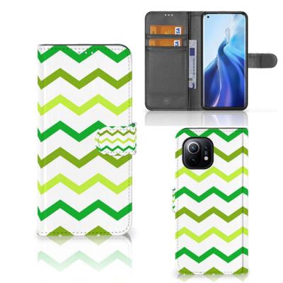 Xiaomi Mi 11 | Telefoon Hoesje | Zigzag Groen Xiaomi Mi 11 | Telefoon Hoesje | Zigzag Groen