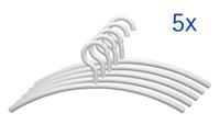 Kledinghanger maul acryl 460x190mm wit 5 stuks - thumbnail