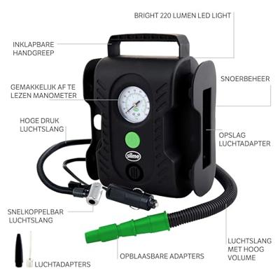 Slime 12v multifunctionele pomp / compressor - thumbnail