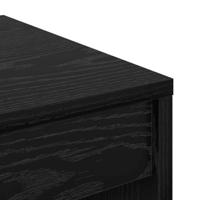 Bureau Zwart eiken 60 x 40 x 76 cm Bewerkt hout - thumbnail