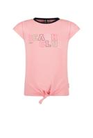 B.Nosy Meisjes t-shirt met knoop - Punch roze - thumbnail