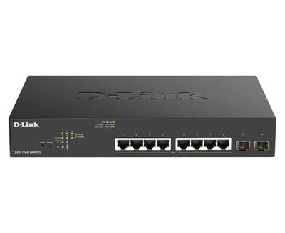 D-Link DGS-1100-10MPV2/E Netwerk switch RJ45/SFP 8 + 2 poorten 20 GBit/s PoE-functie