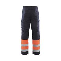 Blåkläder Multinorm winterwerkbroek 18691513 | Marineblauw/Oranje | Maat 58 - 7330509716861 - thumbnail