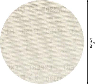 Bosch Accessories EXPERT M480 2608900692 Schuurnet voor excentrische schuurmachine Ongeperforeerd Korrelgrootte (num) 150 (Ø) 150 mm 5 stuk(s) Bosch Accessories EXPERT M480 2608900692 Schuurnet voor excentrische schuurmachine Ongeperforeerd Korrelgrootte (num) 150 (Ø) 150 mm 5 stuk(s)