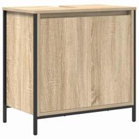 Badkamermeubelset 3 pcs Sonoma eik en Zwart 36 x 35 x 165 cm - thumbnail