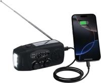 BRAINZ Solar Noodradio met LED Lamp - FM Radio - Powerbank - thumbnail