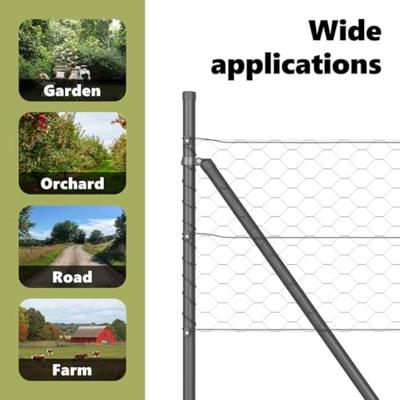 VidaXL Afrasteringspaal grijs 25 x 0,5 m (50 mm gaas) staal