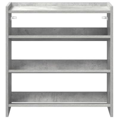 Schoenenrek 60x25x62 cm bewerkt hout betongrijs
