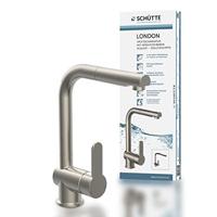 Keukenmengkraan Schutte London Hoge Draaibare en Uittrekbare Uitloop RVS Schütte - thumbnail