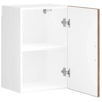 Keukenwandkast Porto bewerkt hout oud houtkleurig - thumbnail