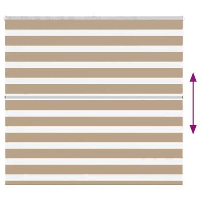 Zebra Blind 165x150 cm stofbreedte 160,9 cm polyester zandbruin