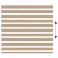 Zebra Blind 155x150 cm stofbreedte 150,9 cm polyester zandbruin - thumbnail