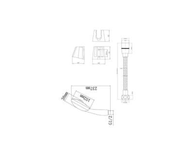 ROUSSEAU Combineer flexibele 3 jets Stop'o Chrome ROUSSEAU Combineer flexibele 3 jets Stop'o Chrome