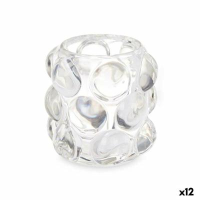 Kaarshouder Gift Decor Transparant Kristal 8,4 x 9 x 8,4 cm Microbolletjes (12 Stuks) Kaarshouder Gift Decor Transparant Kristal 8,4 x 9 x 8,4 cm Microbolletjes (12 Stuks)