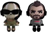 Call of Duty Youtooz Monitor Buddiez Vinyl Figure - Ghost & Soap - thumbnail