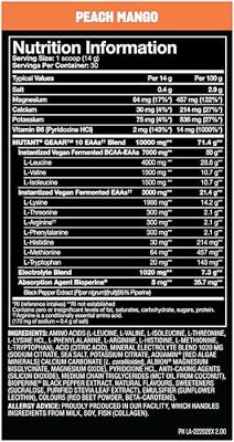 Mutant GEAAR Peach Mango (378 g)
