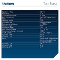 Theben 1030062 Aanwezigheidsmelder Wit - thumbnail