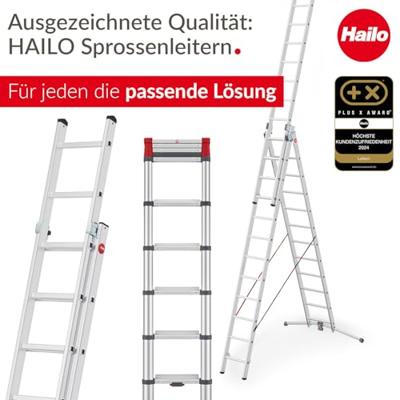 Hailo 7412-037 m60 universele aluminium ladder 4x3m - thumbnail