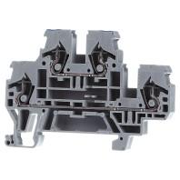 WAGO 870-503 Doorgangsklem 2-etages 5 mm Spanveer Toewijzing: L, N Grijs 50 stuk(s) - thumbnail